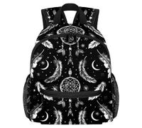Zaino leggero per bambini, per asilo, scuola, zaino per bambini dai 3 agli 8 anni, motivo acchiappasogni, viola, Multicolore 14., 25.4x10x30 CM/10x4x12 in