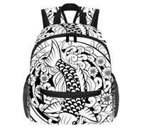 Zaino leggero per bambini, per scuola materna e scuola, per bambini dai 3 agli 8 anni, per musica, chitarra, violino e jazz, Multicolore 7, 25.4x10x30 CM/10x4x12 in