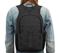 Zaino Leggero per Escursioni, Viaggi e Sport all'Aria Aperta, Compatto e Resistente, con comode Tasche. (Black, One Size)