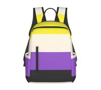 Zaino Lgbt Pride Flag Non Binary Zainetto Unisex Zaini Resistente Backpack Per Outdoor Office Notebook