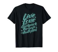 Zaino Live Love Attraverso l'Australia Maglietta