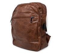 Zaino marrone vintage grande da uomo lavoro viaggio università business zainetto con zip moto ufficio elegante borsa a spalla donna squadrato leggero scuola di moda primavera estate 2025 Marrone