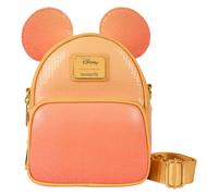 Zaino Mini Convertibile In Paillettes Glitter Di Topolino E Borsa A Tracolla