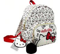 Zaino mini mosaico Hello Kitty, dimensioni 25 cm, leggero e compatto - Zaino mini mosaico Hello Kitty con più scomparti e chiusura lampo sicura, design esclusivo e originale, SPEDIZIONE GRATUITA 24/48