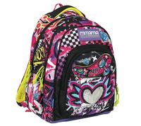 Mitama Zaino Scuola URBAN QUEEN, New Plus, Triplo Scomparto, Tasche Porta Borraccia, Spallacci Ergonomici, Scuola Elementare Bambina, Media