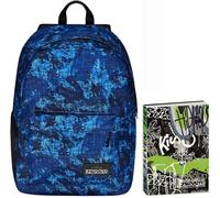 Zaino Monoscomparto Seven IschoolPack, Blu e Rosa, Con Power Bank integrato e Usb Plug, Scuola e Viaggio + Seven Diario Scuola Standard 12 Mesi, Nero, Ragazzo