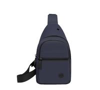 Zaino monospalla Blu BR03 tessuto tecnico resistente urban business casual