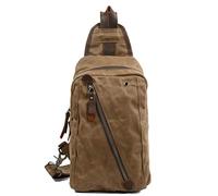 Zaino Monospalla Petto Borsa, Uomini Vintage Canvas Busto Borsello impermeabile spalla Sling Daypack dello zaino for il Business Casual Sportivo escursionismo Viaggi Borsello Spalla Zaino Monospalla M