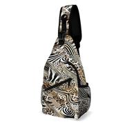 Zaino Monospalla Sportivo Zaino A Tracolla Piccolo Per Running, Ciclismo, Escursionismo African Wild Animal Leopard Zebra Casual Borsa A Tracolla