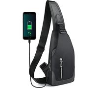 Zaino Monospalla Uomo, Borsello Tracolla Da Uomo, Sling Bag Impermeabile per Lav