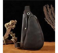 Zaino Monospalla Uomo e Donna, Borsa da donna in vera pelle vintage in vera pelle da donna con cuoio crossbody pack antifurto uno spalla zaino escursionismo in bicicletta petto Sling Bag Pacco Petto B