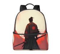 Zaino motivazionale samurai per donne e uomini, guerrieri giapponesi, borsa per la scuola per adolescenti, borsa per libri, zaino casual per college, viaggi, lavoro
