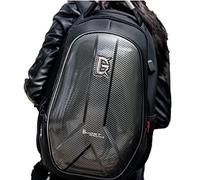 Zaino Moto, Impermeabile, Espandibile 30-35L, Borsa Porta-Casco Moto, Cinturino Per Casco, Grande Capacità, Laptop, Rifrangente, USB (Luminosa)