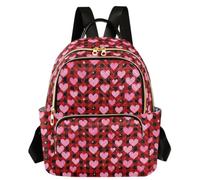 Zaino Multi Pocket Pastel Goth Heart Candy S, Candy Cuore Goth Pastello, Medium, Casual | Accattivante stampa animalier tutti i giorni all'aperto per donne signore