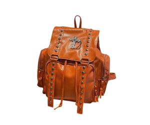 Zaino Multiuso Con Dettaglio Del Rivetto La Borsa Della Scuola In Pelle PU Daypack College Alla Per Uso Quotidiano E Zaino Per Donne Delle Scuole