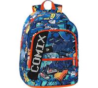 Comix Ultra Bright - Zaino Scuola Pannello Scrittura Led Personalizzabile, 3 Ampi Scomparti, Tasca Frontale, Schienale e Fondo Termoformati, Spallacci Imbottiti e Regolabili, 32x43Hx23 cm, 31 L