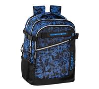 Franco Cosimo Panini COMIX Zaino Organizzato con Sistema WBS Weight Balance 2.0, Blu e Nero, Spallacci Ergonomici con Memory Foam