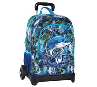 Zaino Organizzato Trolley Staccabile Squalo Wwf Illustrato