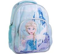 Zaino originale Disney Frozen Elsa per bambini con design di neve e castello | Grande zaino scolastico Frozen per bambine, ideale per la scuola materna e la scuola elementare