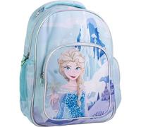 Zaino originale Disney Frozen Elsa per bambini con design di neve e castello | Grande zaino scolastico Frozen per bambine, ideale per la scuola materna e la scuola elementare