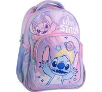 Zaino originale Disney Stitch per bambini con design rosa e viola | Zaino scolastico Stitch grande per bambini e bambine della scuola materna e elementare, resistente e leggero
