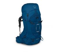 Osprey Aether 65 Zaino da Backpacking per Uomo, Deep Water Blue - S/M