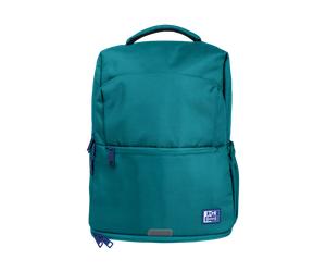 Zaino Oxford B-out 30L Poliestere riciclato RPET - Speciale Scomparto Imbottito per PC o Tablet e Scomparto Isotermico - Tasca Segreta - Colore Verde