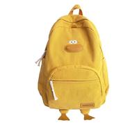 Zaino per anatra novità, zaino kawaii di vellutoy con fumetto di animali divertenti, borsa per laptop estetico, elegante sacca da daypack per viaggi, pendolarismo