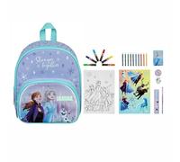 Zaino per asilo Frozen Bambina - Personalizzato con nome - Set zaino per bambini, Set 1 - Zaino con torre di malta