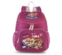 Zaino per asilo Paw Patrol Ragazzi, personalizzato con nome, zaino Toploader con tasca anteriore, 8 l, Colore: rosa.