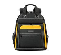 Zaino per attrezzi da lavoro, per elettricisti, borsa degli attrezzi, durevole utilità, scomparto interno multiplo, imbottita per laptop, struttura resistente alle intemperie, comodo tasto