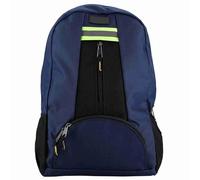Zaino per attrezzi in tessuto Oxford Borsa durevole multitasche per carichi pesanti per elettricista idraulico riparatore falegname Blu Nero 43x31x15 cm (Blu)