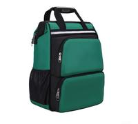 Zaino per attrezzi in tessuto Oxford, per elettricisti, resistente, con tracolla in rete traspirante, grande capacità, organizer per riporre l'hardware (grande)