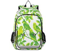 Zaino per bambini 8-12: borse leggere per la scuola media in colori assortiti - stile Parrot Neon Green