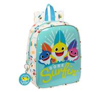 Zaino per Bambini Baby Shark Surfing Azzurro Bianco 22 x 27 x 10 cm