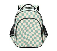 Zaino per bambini Borsa scuola elementare Ragazzi Ragazze a scacchi Texture Pattern Bookbag Zaino da viaggio Zaino da lavoro Vintage Scacchiera
