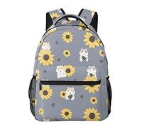 Zaino per bambini carino con panda rosso e bambù borse per la scuola di grande capacità 16 pollici portatile borsa per laptop zaino casual per ragazzi e ragazze di 1 ° - 6 ° grado, Grazioso criceto