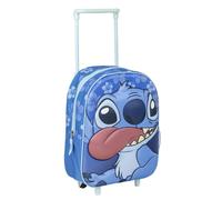 Stitch Trolley Zaino Asilo 3D Blu