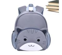 Zaino per bambini con animali dei cartoni animati per bambini e ragazzi, grigio, Refer to description, Unisex