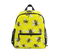 Zaino per bambini con api carine gialle per ragazzi e ragazze zaino per bambini, Carino Api Giallo, Small, Zaini Cool Soccer Print