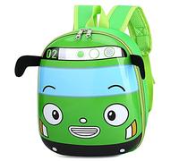 Zaino per bambini con cartone animato 3D Zaino per scuola per bambini carino Zaino per scuola materna piccolo per ragazzi e ragazze Andare a fare una gita (Verde)