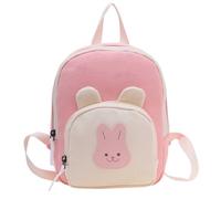 Zaino per bambini con nome ricamato, alla moda, colorato, mini, personaggio animale, per l'asilo, design elegante (One Size)