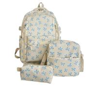 Zaino per bambini con portapranzo | Borsa per libri di grande capacità da 3 | Zaino con per ragazze, per la scuola materna, le elementari, il rientro a scuola, i viaggi, i campeggi, gli studenti,