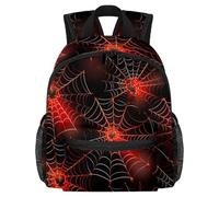 Zaino per bambini con ragnatela rossa, per Halloween, per bambini, asilo, scuola materna, Multicolore, Taglia unica