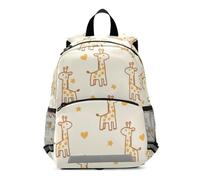 Zaino per bambini con stella a cinque punte e cuore giraffa per bambini, zaino per bambini per ragazzi e ragazze, borsa da viaggio per asilo nido