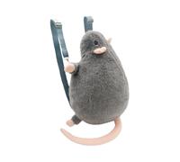 Zaino per bambini con topo imbottito, borsa da scuola in morbida peluche per bambini e adolescenti 31x1 cm - Cinghie comode, design leggero | Asilo Divertimento Avventure di viaggio Pratica sport