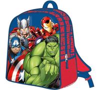 Zaino per bambini degli AvengersColore blu-Chiusura con cerniera-25x31x10cm-Zaino per bambini con dettagli in3D-Maniglie imbottite-Originale in Spagna