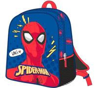 Zaino per bambini di Spiderman - Colore blu - Chiusura con cerniera - 25 x 31 x 10 cm - Zaino per bambini con dettagli in 3D - Maniglie imbottite - Prodotto originale progettato in Spagna, blu,