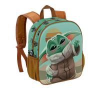 Zaino per bambini di Star Wars Grogu Baby Yoda, con un scomparto, dimensioni 31x26x11 cm Tagli UnicaBlocchi di colore