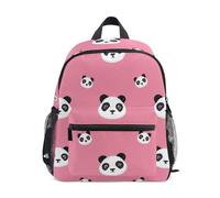 Zaino per bambini e bambine, grazioso panda rosa, piccolo zaino da viaggio con targhetta per il nome, Grazioso panda rosa, 3-5 Years, Zaini Carino